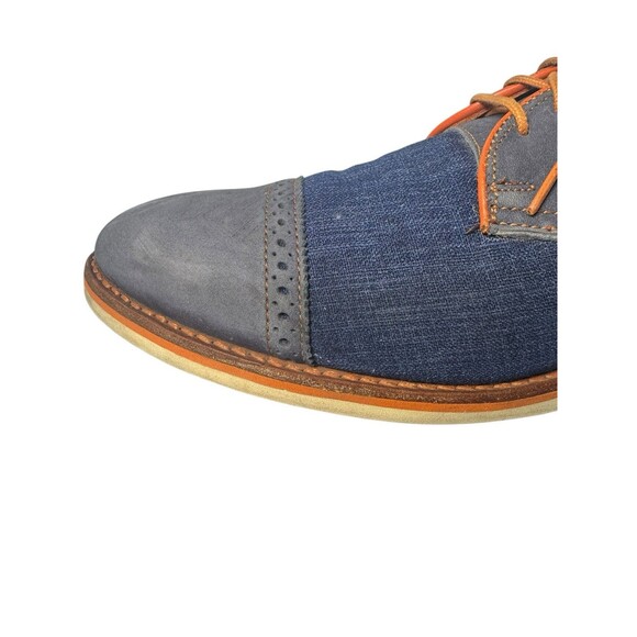 Allen Edmonds Baton Rouge Blue And Denim Cap Toe Dress Shoes 3711 US 12 B main image 7